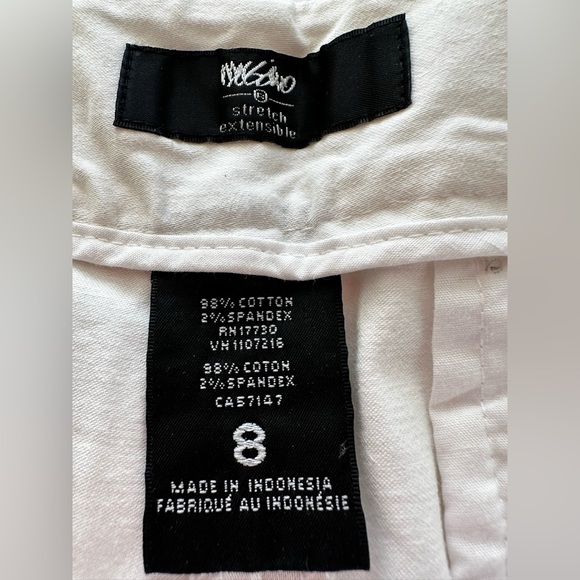 Mossimo White Stretch Extensible - Size 8 - Picture 3 of 4